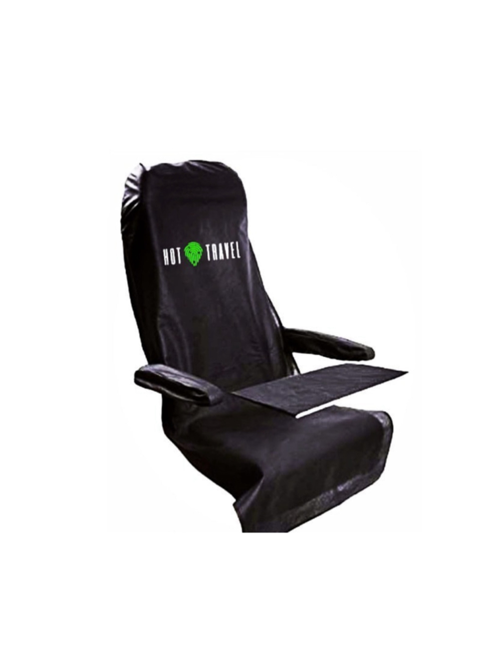 NWT Set of 2 Hot Travel Airplane Seat Cover One Size Black Green